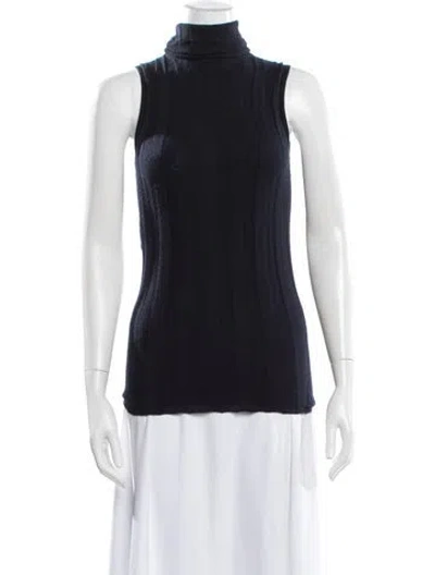 Pre-owned Derek Lam Cashmere Turtleneck Sweater In Blue