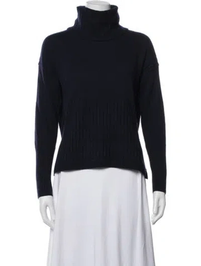 Pre-owned Derek Lam Cashmere Turtleneck Sweater In Blue