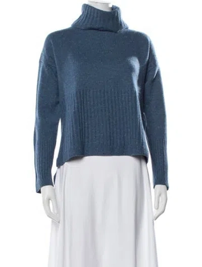 Pre-owned Derek Lam Cashmere Turtleneck Sweater In Blue
