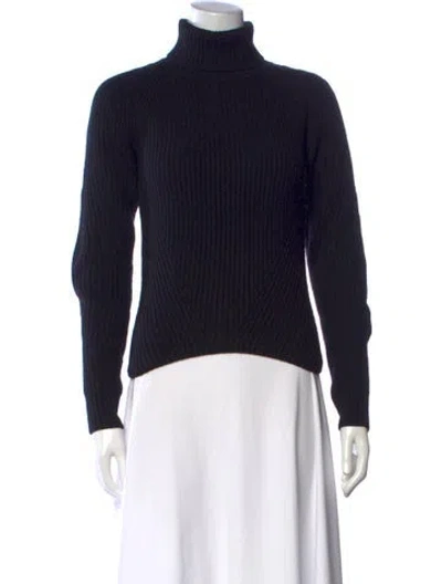 Pre-owned Derek Lam Cashmere Turtleneck Sweater In Blue