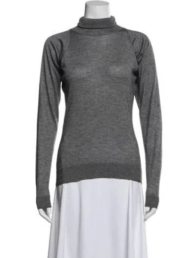 Pre-owned Derek Lam Cashmere Turtleneck Sweater In Gray