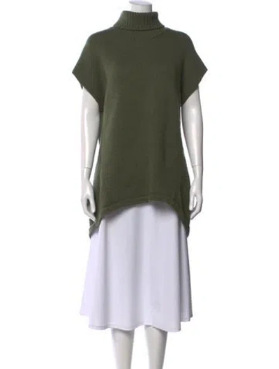Pre-owned Derek Lam Cashmere Turtleneck Sweater In Green