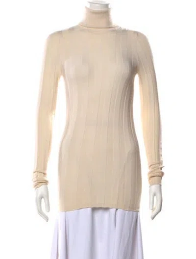Pre-owned Derek Lam Cashmere Turtleneck Sweater In Neutral