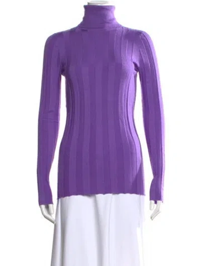 Pre-owned Derek Lam Cashmere Turtleneck Sweater In Purple