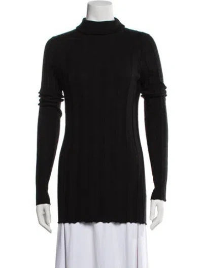 Pre-owned Derek Lam Cashmere Turtleneck Top In Black