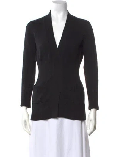 Pre-owned Derek Lam Cashmere V-neck Sweater In Black