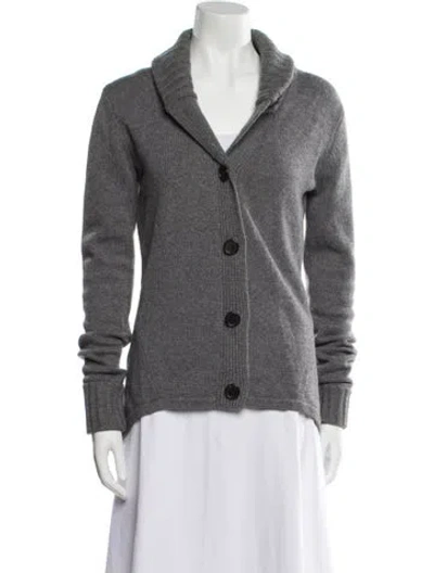 Pre-owned Derek Lam Cashmere V-neck Sweater In Gray