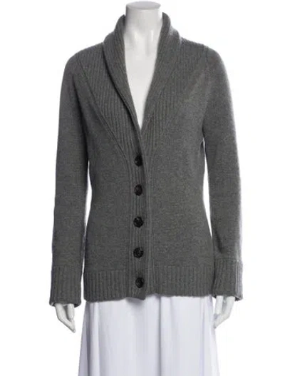 Pre-owned Derek Lam Cashmere V-neck Sweater In Gray