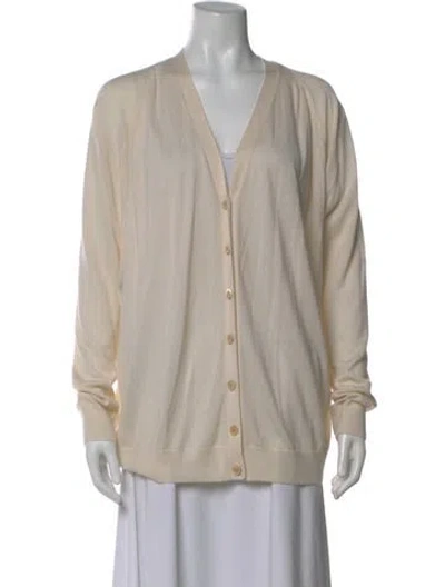 Pre-owned Derek Lam Cashmere V-neck Sweater In Gray