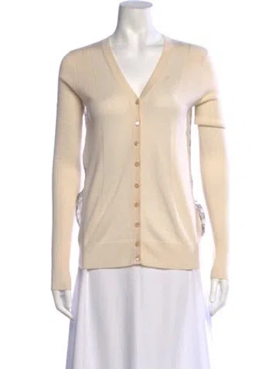 Pre-owned Derek Lam Cashmere V-neck Sweater In Neutrals