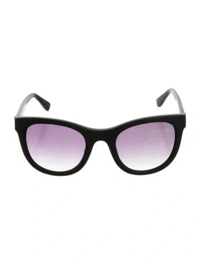 Pre-owned Derek Lam Cat-eye Gradient Sunglasses In Black