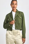 Derek Lam Celinora Cotton Drill Cropped Jacket