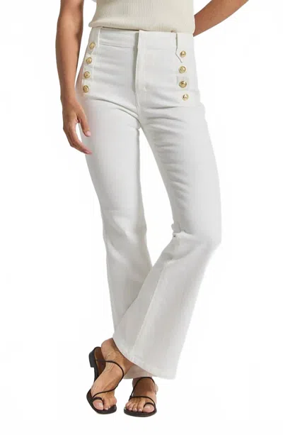 Derek Lam Collective Crosby Robertson Full Length Trouser In Soft White