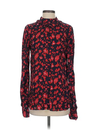 Pre-owned Derek Lam Collective Long Sleeve Blouse In Red