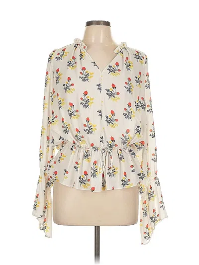 Pre-owned Derek Lam Collective Long Sleeve Blouse In White