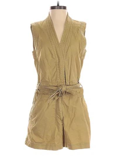 Pre-owned Derek Lam Collective Romper In Tan