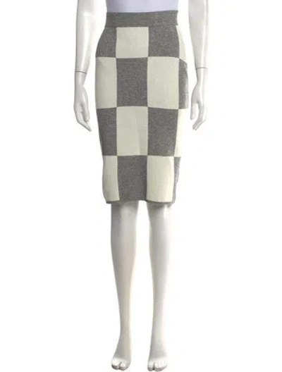 Pre-owned Derek Lam Colorblock Pattern Midi Length Skirt In Multicolor