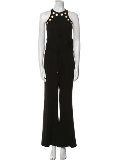 Pre-owned Derek Lam Crew Neck Jumpsuit In Black
