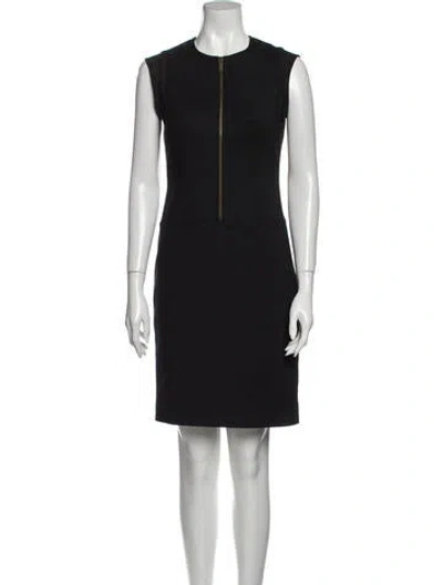 Pre-owned Derek Lam Crew Neck Knee-length Dress In Black