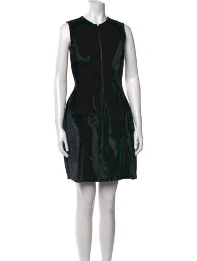 Pre-owned Derek Lam Crew Neck Knee-length Dress In Black