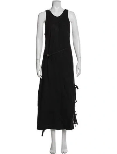 Pre-owned Derek Lam Crew Neck Long Dress In Blue
