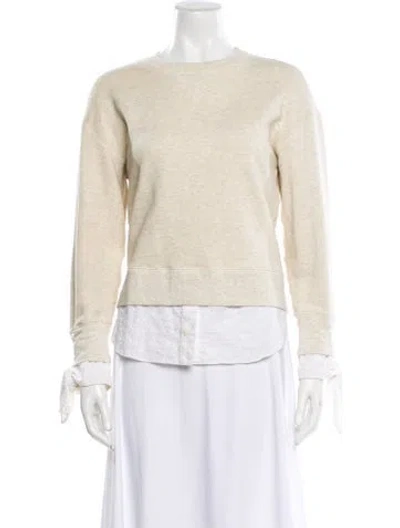 Pre-owned Derek Lam Crew Neck Long Sleeve Sweatshirt In Neutral