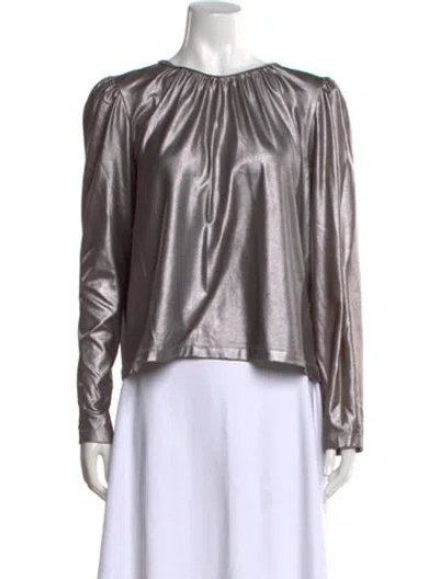 Pre-owned Derek Lam Crew Neck Long Sleeve Top