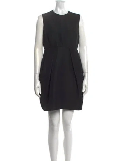 Pre-owned Derek Lam Crew Neck Mini Dress In Black/white