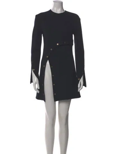 Pre-owned Derek Lam Crew Neck Mini Dress In Blue