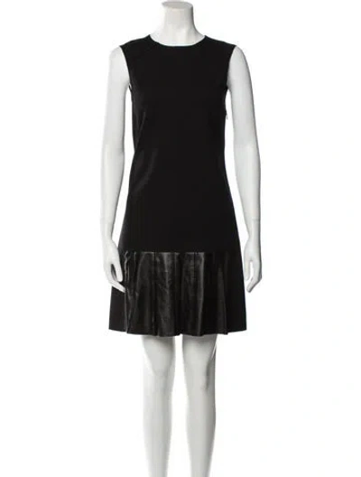 Pre-owned Derek Lam Crew Neck Mini Dress In Brown