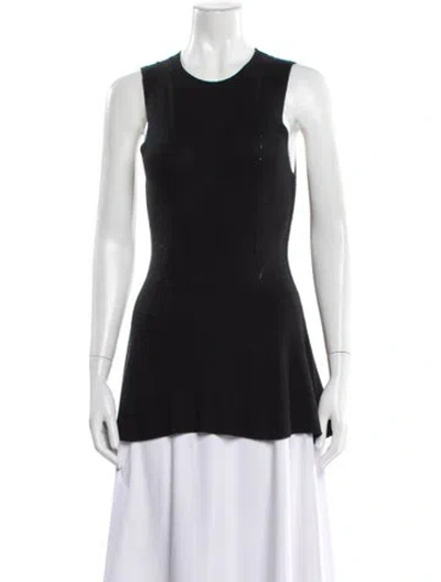 Pre-owned Derek Lam Crew Neck Sleeveless Top In Gray