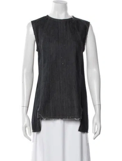 Pre-owned Derek Lam Crew Neck Sleeveless Top In Multi