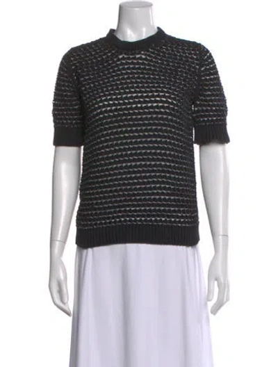 Pre-owned Derek Lam Crew Neck Sweater In Black
