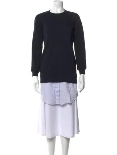 Pre-owned Derek Lam Crew Neck Sweater In Black