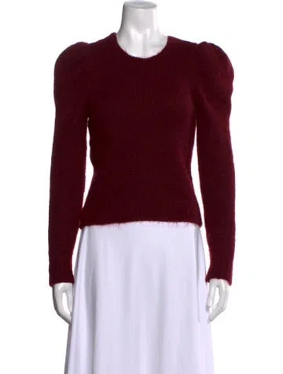 Pre-owned Derek Lam Crew Neck Sweater In Burgundy