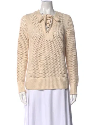 Pre-owned Derek Lam Crew Neck Sweater In Neutral