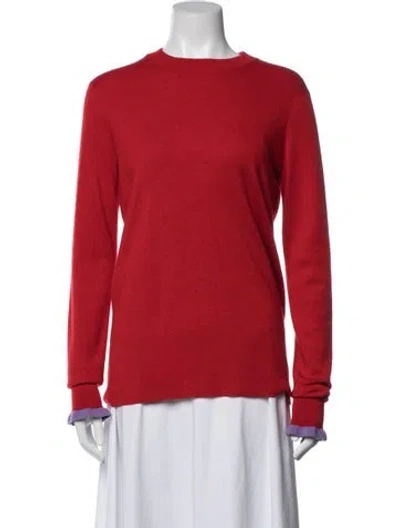 Pre-owned Derek Lam Crew Neck Sweater In Red