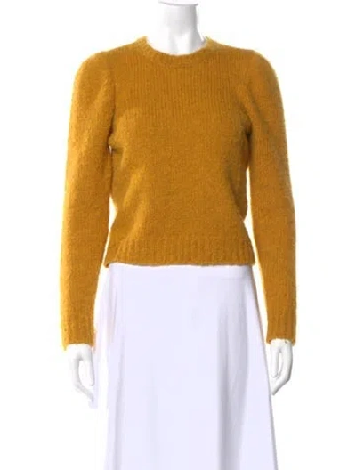 Pre-owned Derek Lam Crew Neck Sweater In Yellow
