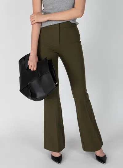 Derek Lam Crosby Flare Trouser In Gray