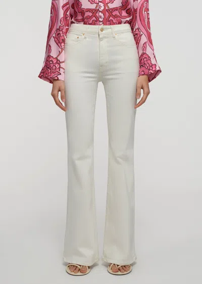 Derek Lam Crosby High Rise Flare Jeans In White