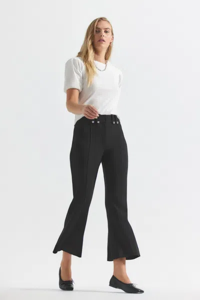 Derek Lam Dawson Crop Flare Trouser In Black