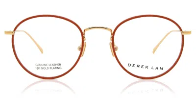Derek Lam Dl283 Men's Glasses, Orange, Size 50