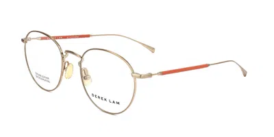 Derek Lam Dl286 Men's Glasses, Gold, Size 50