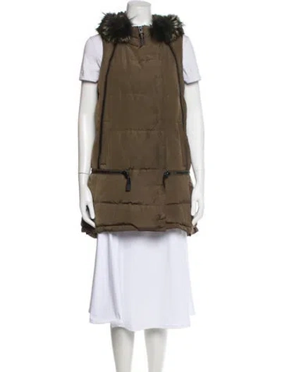 Pre-owned Derek Lam Down Coat In Green