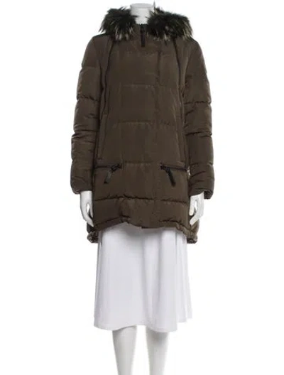 Pre-owned Derek Lam Down Coat In Green