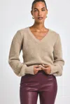 Derek Lam Evander Plushy Sweater In Brown