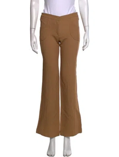 Pre-owned Derek Lam Flared Pants In Brown
