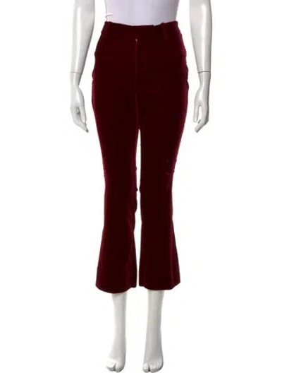 Pre-owned Derek Lam Flared Pants In Burgundy