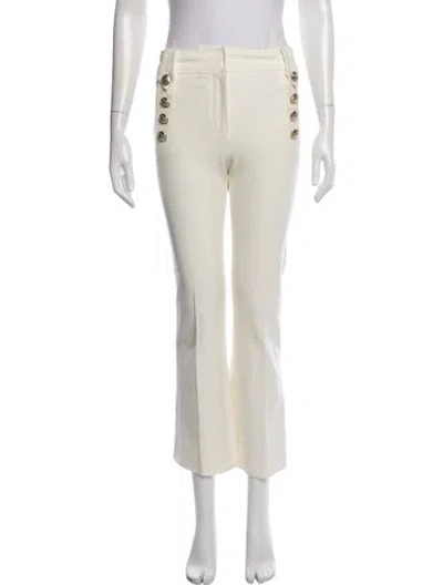 Pre-owned Derek Lam Flared Pants In White
