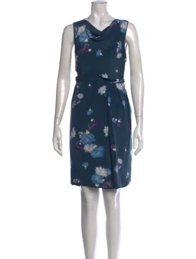 Pre-owned Derek Lam Floral Print Knee-length Dress In Green